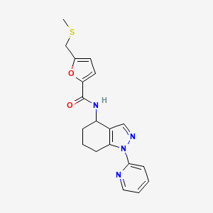 5-[(methylthio)methyl]-N-[1-(2-pyridinyl)-4,5,6,7-tetrahydro-1H-indazol-4-yl]-2-furamide