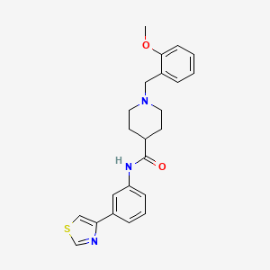 1-(2-methoxybenzyl)-N-[3-(1,3-thiazol-4-yl)phenyl]-4-piperidinecarboxamide