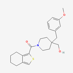 [4-(3-methoxybenzyl)-1-(4,5,6,7-tetrahydro-2-benzothien-1-ylcarbonyl)-4-piperidinyl]methanol