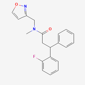 3-(2-fluorophenyl)-N-(3-isoxazolylmethyl)-N-methyl-3-phenylpropanamide