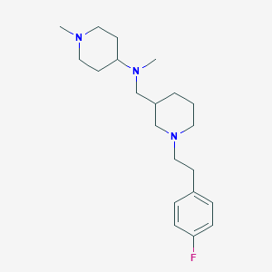 N-({1-[2-(4-fluorophenyl)ethyl]-3-piperidinyl}methyl)-N,1-dimethyl-4-piperidinamine