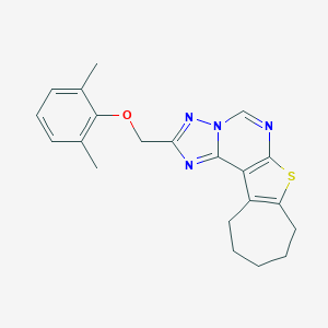 2-[(2,6-dimethylphenoxy)methyl]-9,10,11,12-tetrahydro-8H-cyclohepta[4,5]thieno[3,2-e][1,2,4]triazolo[1,5-c]pyrimidine
