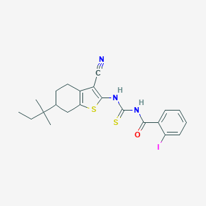 N-(3-cyano-6-tert-pentyl-4,5,6,7-tetrahydro-1-benzothien-2-yl)-N'-(2-iodobenzoyl)thiourea