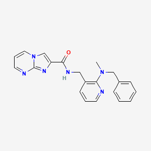 N-({2-[benzyl(methyl)amino]-3-pyridinyl}methyl)imidazo[1,2-a]pyrimidine-2-carboxamide