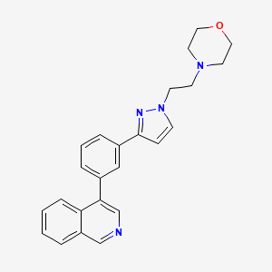 4-(3-{1-[2-(4-morpholinyl)ethyl]-1H-pyrazol-3-yl}phenyl)isoquinoline