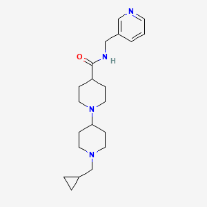 molecular formula C21H32N4O B3788941 1'-(cyclopropylmethyl)-N-(3-pyridinylmethyl)-1,4'-bipiperidine-4-carboxamide 