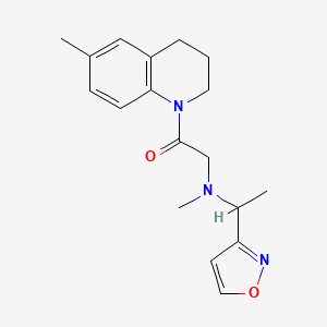 (1-isoxazol-3-ylethyl)methyl[2-(6-methyl-3,4-dihydroquinolin-1(2H)-yl)-2-oxoethyl]amine