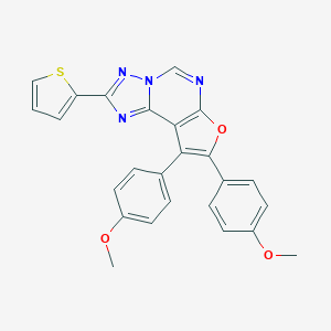 8,9-Bis(4-methoxyphenyl)-2-thien-2-ylfuro[3,2-e][1,2,4]triazolo[1,5-c]pyrimidine