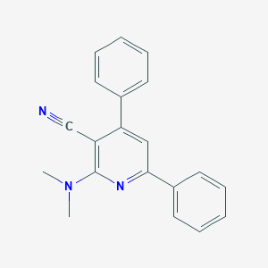 molecular formula C20H17N3 B378900 2-(Dimethylamino)-4,6-diphenylnicotinonitrile 