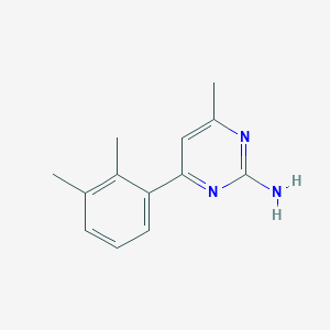 molecular formula C13H15N3 B3789003 4-(2,3-dimethylphenyl)-6-methyl-2-pyrimidinamine 