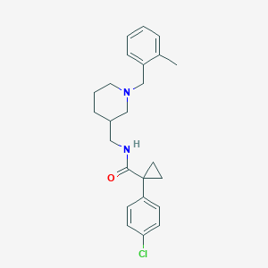 1-(4-chlorophenyl)-N-{[1-(2-methylbenzyl)-3-piperidinyl]methyl}cyclopropanecarboxamide