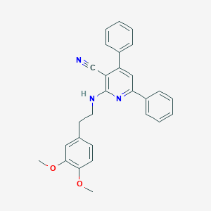 2-{[2-(3,4-Dimethoxyphenyl)ethyl]amino}-4,6-diphenylnicotinonitrile