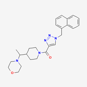 4-[1-(1-{[1-(1-naphthylmethyl)-1H-1,2,3-triazol-4-yl]carbonyl}-4-piperidinyl)ethyl]morpholine