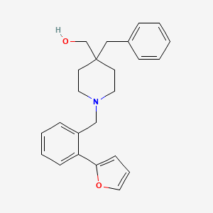 molecular formula C24H27NO2 B3789064 {4-benzyl-1-[2-(2-furyl)benzyl]-4-piperidinyl}methanol 