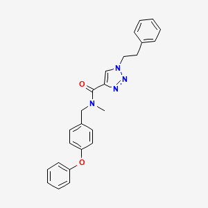 N-methyl-N-(4-phenoxybenzyl)-1-(2-phenylethyl)-1H-1,2,3-triazole-4-carboxamide