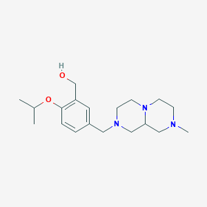 molecular formula C19H31N3O2 B3789114 {2-isopropoxy-5-[(8-methyloctahydro-2H-pyrazino[1,2-a]pyrazin-2-yl)methyl]phenyl}methanol 