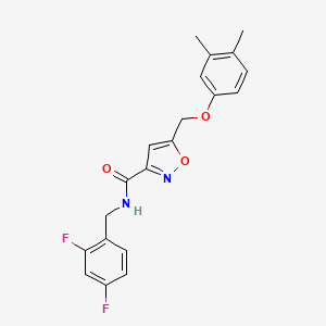 N-(2,4-difluorobenzyl)-5-[(3,4-dimethylphenoxy)methyl]-3-isoxazolecarboxamide