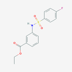 Ethyl 3-{[(4-fluorophenyl)sulfonyl]amino}benzoate