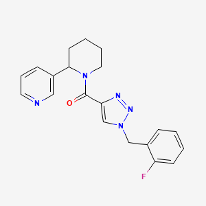 3-(1-{[1-(2-fluorobenzyl)-1H-1,2,3-triazol-4-yl]carbonyl}-2-piperidinyl)pyridine