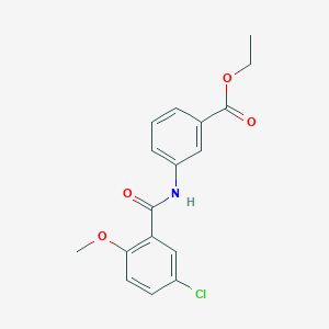 Ethyl 3-[(5-chloro-2-methoxybenzoyl)amino]benzoate