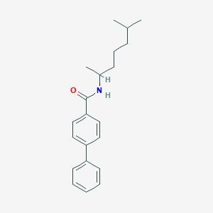 molecular formula C21H27NO B378923 N-(1,5-dimethylhexyl)[1,1'-biphenyl]-4-carboxamide 