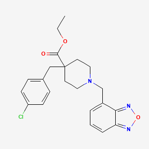 ethyl 1-(2,1,3-benzoxadiazol-4-ylmethyl)-4-(4-chlorobenzyl)-4-piperidinecarboxylate