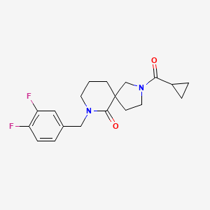 2-(cyclopropylcarbonyl)-7-(3,4-difluorobenzyl)-2,7-diazaspiro[4.5]decan-6-one