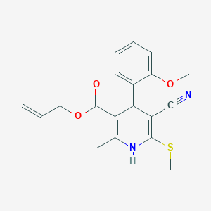 Allyl 5-cyano-4-(2-methoxyphenyl)-2-methyl-6-(methylsulfanyl)-1,4-dihydropyridine-3-carboxylate