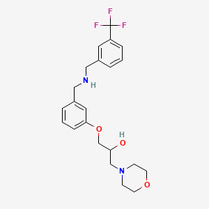 1-(4-morpholinyl)-3-[3-({[3-(trifluoromethyl)benzyl]amino}methyl)phenoxy]-2-propanol