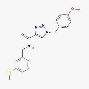 1-(4-methoxybenzyl)-N-[3-(methylthio)benzyl]-1H-1,2,3-triazole-4-carboxamide