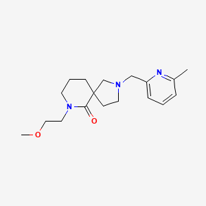 7-(2-methoxyethyl)-2-[(6-methyl-2-pyridinyl)methyl]-2,7-diazaspiro[4.5]decan-6-one