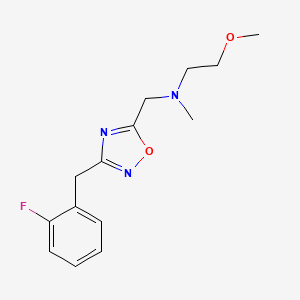 N-{[3-(2-fluorobenzyl)-1,2,4-oxadiazol-5-yl]methyl}-2-methoxy-N-methylethanamine