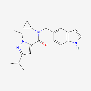 N-cyclopropyl-1-ethyl-N-(1H-indol-5-ylmethyl)-3-isopropyl-1H-pyrazole-5-carboxamide