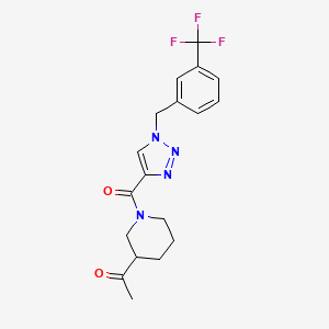 1-[1-({1-[3-(trifluoromethyl)benzyl]-1H-1,2,3-triazol-4-yl}carbonyl)-3-piperidinyl]ethanone