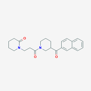 1-{3-[3-(2-naphthoyl)-1-piperidinyl]-3-oxopropyl}-2-piperidinone