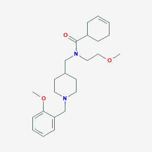 N-{[1-(2-methoxybenzyl)-4-piperidinyl]methyl}-N-(2-methoxyethyl)-3-cyclohexene-1-carboxamide