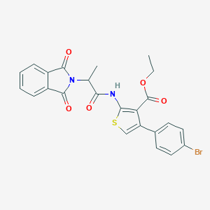 ethyl 4-(4-bromophenyl)-2-{[2-(1,3-dioxo-1,3-dihydro-2H-isoindol-2-yl)propanoyl]amino}-3-thiophenecarboxylate