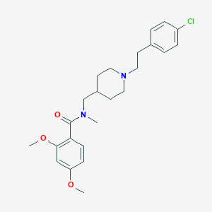 N-({1-[2-(4-chlorophenyl)ethyl]-4-piperidinyl}methyl)-2,4-dimethoxy-N-methylbenzamide