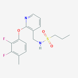 N-{[2-(2,3-difluoro-4-methylphenoxy)-3-pyridinyl]methyl}-1-propanesulfonamide