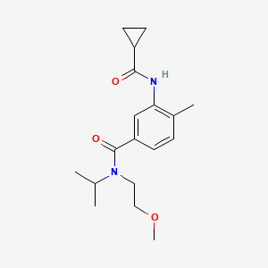 3-[(cyclopropylcarbonyl)amino]-N-isopropyl-N-(2-methoxyethyl)-4-methylbenzamide