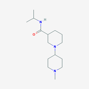 molecular formula C15H29N3O B3789473 N-isopropyl-1'-methyl-1,4'-bipiperidine-3-carboxamide 