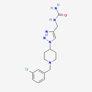 N-({1-[1-(3-chlorobenzyl)-4-piperidinyl]-1H-1,2,3-triazol-4-yl}methyl)urea