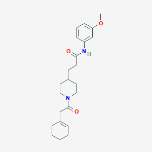 3-[1-(1-cyclohexen-1-ylacetyl)-4-piperidinyl]-N-(3-methoxyphenyl)propanamide