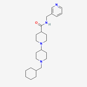 molecular formula C24H38N4O B3789523 1'-(cyclohexylmethyl)-N-(3-pyridinylmethyl)-1,4'-bipiperidine-4-carboxamide 