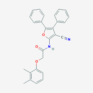 N-(3-cyano-4,5-diphenyl-2-furyl)-2-(2,3-dimethylphenoxy)acetamide