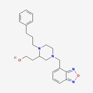 2-[4-(2,1,3-benzoxadiazol-4-ylmethyl)-1-(3-phenylpropyl)-2-piperazinyl]ethanol