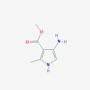molecular formula C7H10N2O2 B037896 Methyl 4-amino-2-methyl-1H-pyrrole-3-carboxylate CAS No. 116539-04-9