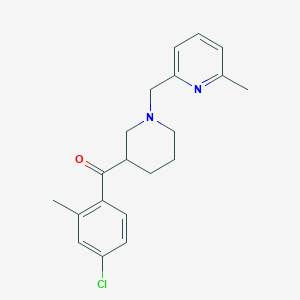 (4-chloro-2-methylphenyl){1-[(6-methyl-2-pyridinyl)methyl]-3-piperidinyl}methanone