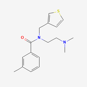 molecular formula C17H22N2OS B3789617 N-[2-(dimethylamino)ethyl]-3-methyl-N-(3-thienylmethyl)benzamide 