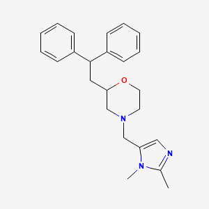 4-[(1,2-dimethyl-1H-imidazol-5-yl)methyl]-2-(2,2-diphenylethyl)morpholine